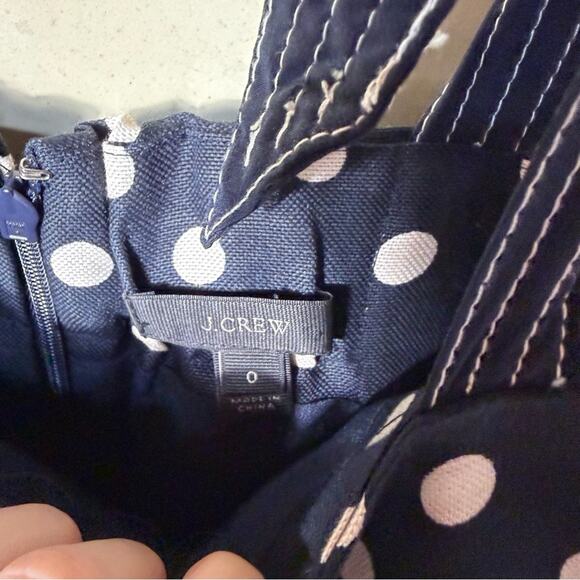 J. Crew Tie Strap Dress in Polka Dot Size 0 - Picture 13 of 15